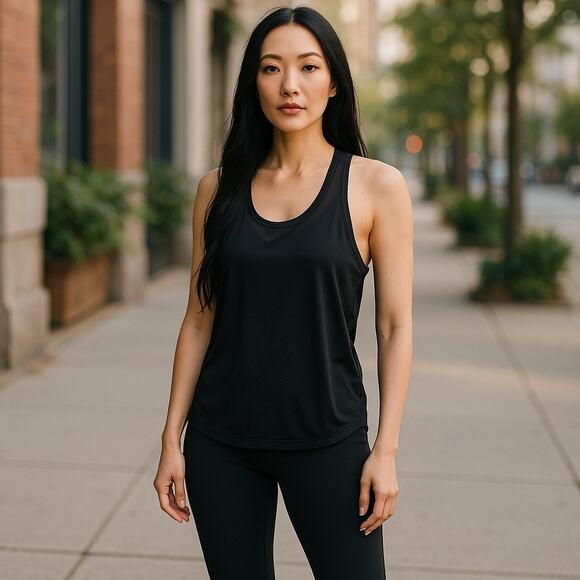 Z by Zella Womens Tank Top Black Workout Athleisure Running Racerback‎ - Picture 3 of 8